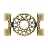 Cymbal ™ DQ metall Connector Detis für Tila Perlen - Antik Bronze